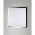 LED Bad-Deckenleuchte DESDY, IP54 IK10, eckig, 24 x 24cm, 23W 3000K 2272lm, schaltbar, Aluminium / PC, schwarz
