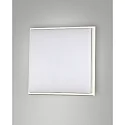 Fabas Luce LED Bad-Deckenleuchte DESDY, IP54 IK10, eckig, 24 x 24cm, 23W 3000K 2272lm, schaltbar, Aluminium / PC, weiß