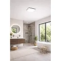 Fabas Luce LED Bad-Deckenleuchte DESDY, IP54 IK10, eckig, 24 x 24cm, 23W 3000K 2272lm, schaltbar, Aluminium / PC, weiß