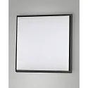 LED Bad-Deckenleuchte DESDY, IP54 IK10, eckig, 30 x 30cm, 30W 3000K 2399lm, schaltbar, Aluminium / PC, schwarz