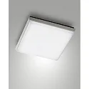 LED Bad-Deckenleuchte DESDY, IP54 IK10, eckig, 30 x 30cm, 30W 3000K 2399lm, schaltbar, Aluminium / PC, weiß