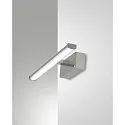 Fabas Luce LED Bad-Wandleuchte / Spiegelleuchte NALA, IP44, 30cm, 6W 3000K 700lm, Chrom
