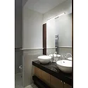 Fabas Luce LED Bad-Wandleuchte / Spiegelleuchte NALA, IP44, 75cm, 15W 3000K 1850lm, Chrom