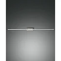 LED Bad-Wandleuchte / Spiegelleuchte NALA, IP44, 109.5cm, 20W 3000K 2460lm, schaltbar, Chrom