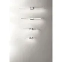 Fabas Luce LED Bad-Wandleuchte / Spiegelleuchte NALA, IP44, 109.5cm, 20W 3000K 2460lm, schaltbar, Chrom