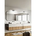 Fabas Luce LED Bad-Wandleuchte / Spiegelleuchte NALA, IP44, 109.5cm, 20W 3000K 2460lm, schaltbar, Chrom