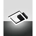 wall and ceiling luminaire BARD IP20, satined, black dimmable