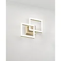 LED Decken-/Wandleuchte BARD, 28,5cm, 21W, 3000K, 2160lm, IP20, dimmbar, gold edelmatt