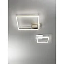 Fabas Luce LED Deckenleuchte BARD, 1-fach, 42x42cm, dimmbar, 39W 3000K 3880lm, Weiß
