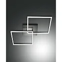 LED Ceiling luminaire BARD, 1x 52W, 3000K, 4680lm, IP20, anthracite