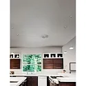 Fabas Luce ISABELLA LED Pendant luminaire 4 pendulums, white / chrome
