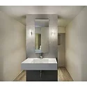 Fabas Luce Fabas Luce IGLESIAS Outdoor LED Wall luminaire chromed, height 22cm