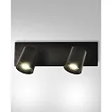 spot MODO 2 flames GU10 IP20, black 