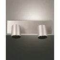 Spotleuchte MODO, IP20, 2-flammig, 2x GU10 max. 35W, dreh- und schwenkbar, Aluminium gebürstet