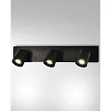 spot MODO 3 flames GU10 IP20, black 