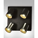 Fabas Luce spot MODO 4 flames GU10 IP20, black 
