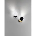Fabas Luce LED Wall luminaire ARA, 2x 6W, 3000K, 1080lm, IP20, black