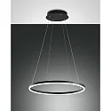 LED Pendelleuchte GIOTTO, Ø 60cm, 36W 3000K 3780lm, dimmbar, Schwarz