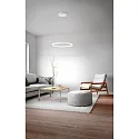 Fabas Luce LED Pendelleuchte GIOTTO, Ø 60cm, 36W 3000K 3780lm, dimmbar, Weiß