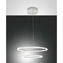 LED Pendelleuchte GIOTTO, 2-fach, Ø 40/60cm, 52W 3000K 5320lm, dimmbar, Weiß