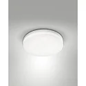 Fabas Luce LED Außendeckenleuchte TRIGO, rund, IP65, 27W 3000K 2150lm, Polycarbonat, weiß, mit Bewegungsmelder