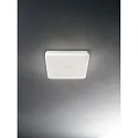 Fabas Luce LED Außenleuchte FOLK, eckig, IP65, 27W 3000K 2150lm, Polycarbonat, weiß, mit Bewegungsmelder