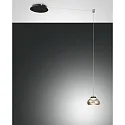 LED Pendelleuchte ARABELLA, 8W 3000K 750lm, dimmbar, Höhe max. 350cm, Amber
