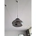 Fabas Luce LED Pendelleuchte ARABELLA, 8W 3000K 750lm, dimmbar, Höhe max. 350cm, Rauchglas