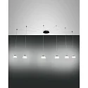 LED Pendelleuchte ARABELLA, 6-flammig, 48W 3000K 4530lm, dimmbar, Weiß