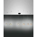 LED Pendelleuchte ARABELLA, 6-flammig, 48W 3000K 4530lm, dimmbar, Amber