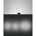 LED Pendelleuchte ARABELLA 2, 4-flammig, 32W 3000K 3020lm, dimmbar, Amber
