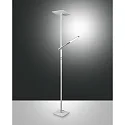 LED Deckenfluter IDEAL mit Leseleuchte, IP20 IK05, 40+8W 3000K 3000+500lm, CRi<90, dreh-/neigbar, mit 2 Touch-Dimmern, weiß