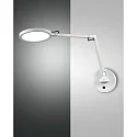 LED Wandleuchte REGINA, 9W 3000-6000K (CCT Switch) 795lm, neigbar / Kopf schwenkbar, mit Touch-Dimmer + Steckerkabel, weiß