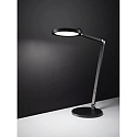 Fabas Luce LED Tischleuchte REGINA, 9W 3000-6000K (CCT Switch) 795lm, neigbar / Kopf schwenkbar, mit Touch-Dimmer, schwarz