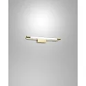 LED Wandleuchte / Spiegelleuchte RAPALLO, IP44, zylindrisch, 40cm, 10W 3000K 1150lm, Messing satiniert