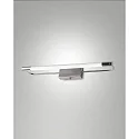Fabas Luce LED Wandleuchte / Spiegelleuchte RAPALLO, IP44, 40cm, 10W 3000K 1150lm, Chrom glänzend