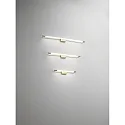 LED Wandleuchte / Spiegelleuchte RAPALLO, IP44, zylindrisch, 60cm, 14W 3000K 1580lm, Messing satiniert