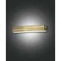 LED Wandleuchte BANNY, IP20, Up/Down + Lichtdekor, 31cm, 18W 3000K, schaltbar, Messing satiniert