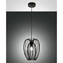 pendant luminaire CAMP 1 flame E27 IP20, black