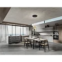 Fabas Luce LED Pendant luminaire PRADO, bar, 8x 6,5W, 3000K, 5760lm, IP20, black / gold