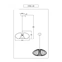 Fabas Luce pendant luminaire FASSA E27 IP20, gold matt