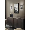 Fabas Luce wall luminaire MARIBEL E27 IP20, grey, transparent, white 