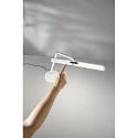 Fabas Luce LED Schreibtisch-Leuchte BEBA, IP20 IK05, 12W 3000/4000/6000 (CCT Switch) 820lm, Mehrfach-Touch-Dimmer, verstellbar, weiß