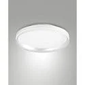 LED Deckenleuchte ISY, Ø 35cm, mit seitlichem Lichtkranz, 42W 2700-4000K (CCT Switch) 4000lm, 3-stufig dimmbar, weiß