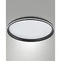 LED Deckenleuchte ISY, Ø 55cm, mit seitlichem Lichtkranz, 64W 2700-4000K (CCT Switch) 5800lm, 3-stufig dimmbar, schwarz