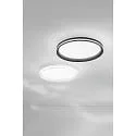 LED Deckenleuchte ISY, Ø 45cm, mit seitlichem Lichtkranz, 52W 2700-4000K (CCT Switch) 4900lm, 3-stufig dimmbar