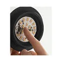 Fabas Luce LED Tischleuchte BLIP, 7W 2700-4000K (CCT Switch) 500lm, mit Touch-Dimmer, geblasener Glasschirm, ziegelrot