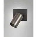 reading lamp FLORES 1 flame, with switch GU10 IP20, grey, gunmetal dimmable
