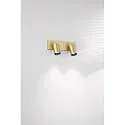 Fabas Luce Spot-Leiste FLORES, IP20 IK08, 2-flammig, 30.5cm, GU10 max. 7.5W, verstellbar, messing satiniert