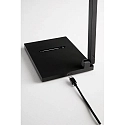 Fabas Luce LED Schreibtischleuchte ZERMATT, IP20 IK05, 10W 300/3500/4000K (CCT Switch) 720lm, verstellbar, mit Touch-Dimmer, schwarz